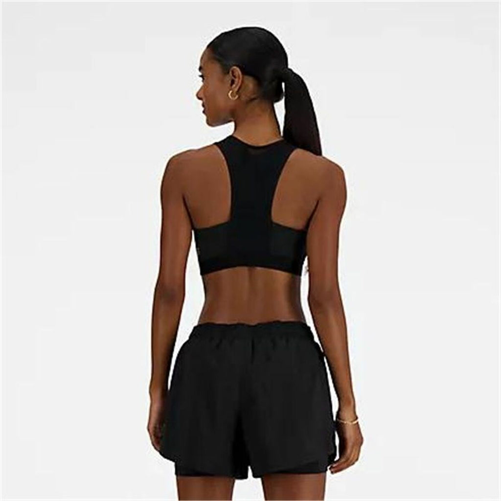 Sports Bra New Balance Sleek Medium Black-5