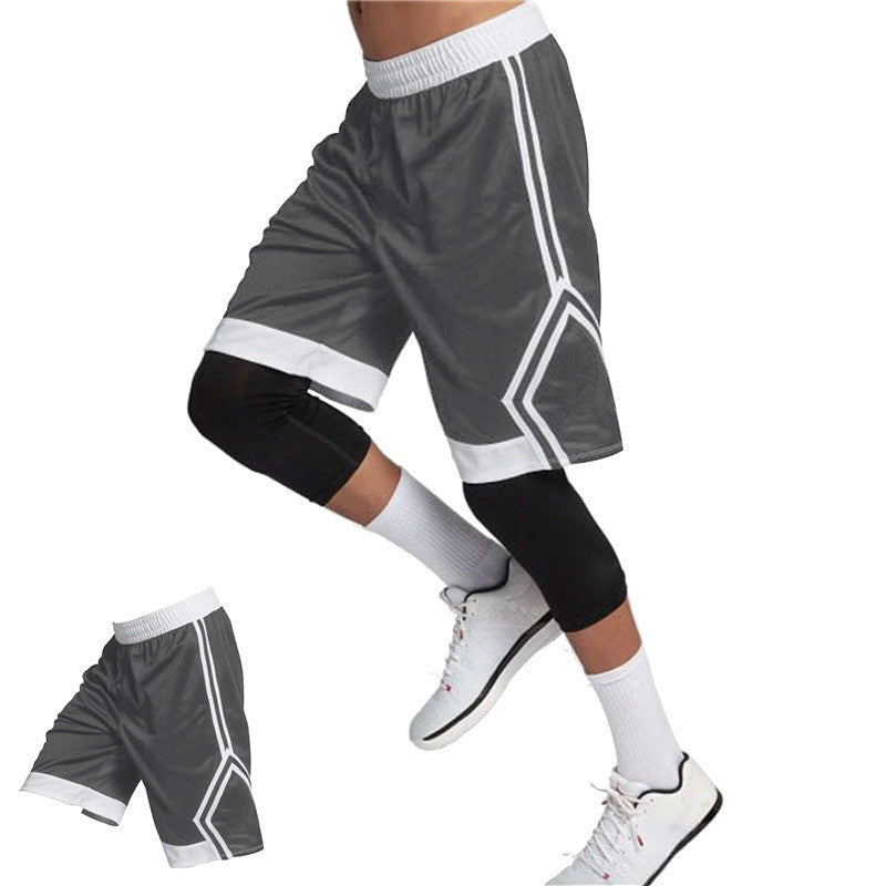 Summer New Men's Five Point Breathable Casual Sports Basketball Pants Shorts
