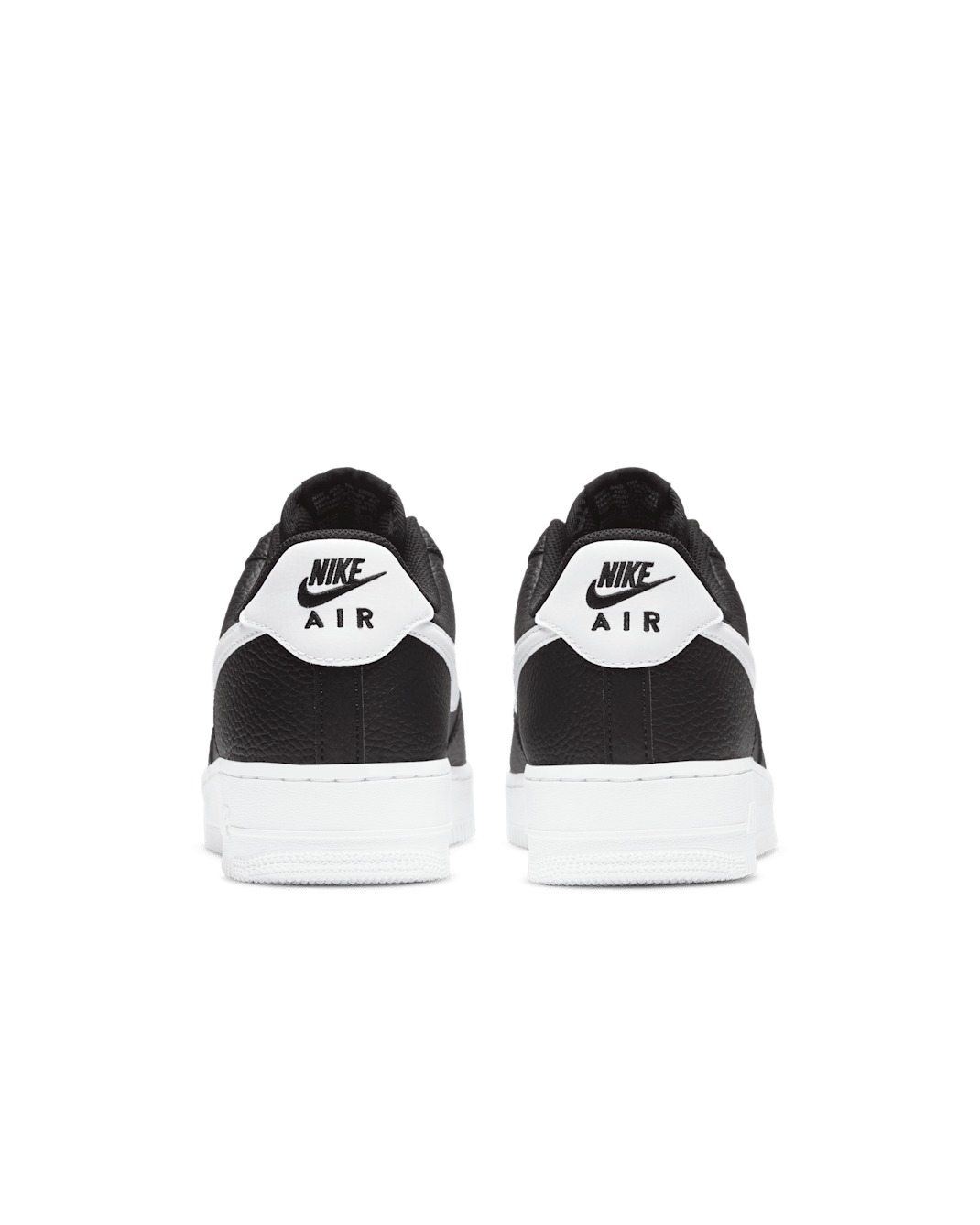 Nike Air Force 1 '07 Black White Pebbled Leather