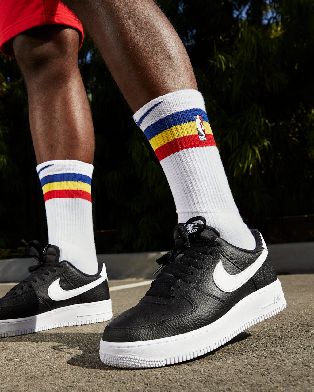 Nike Air Force 1 '07 Black White Pebbled Leather