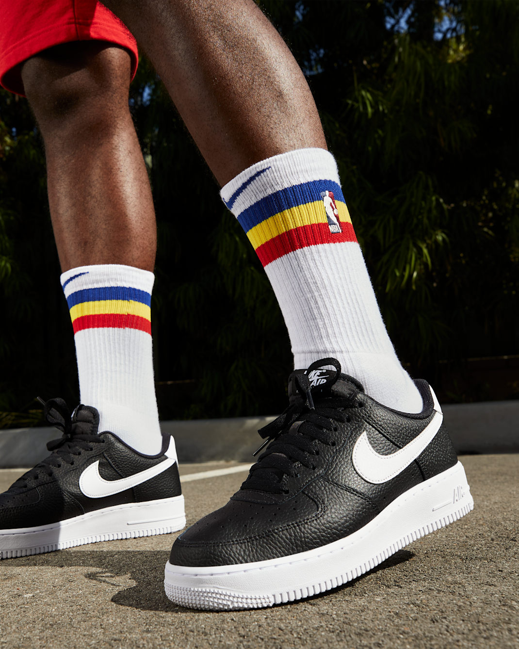 Nike Air Force 1 '07 Black White Pebbled Leather