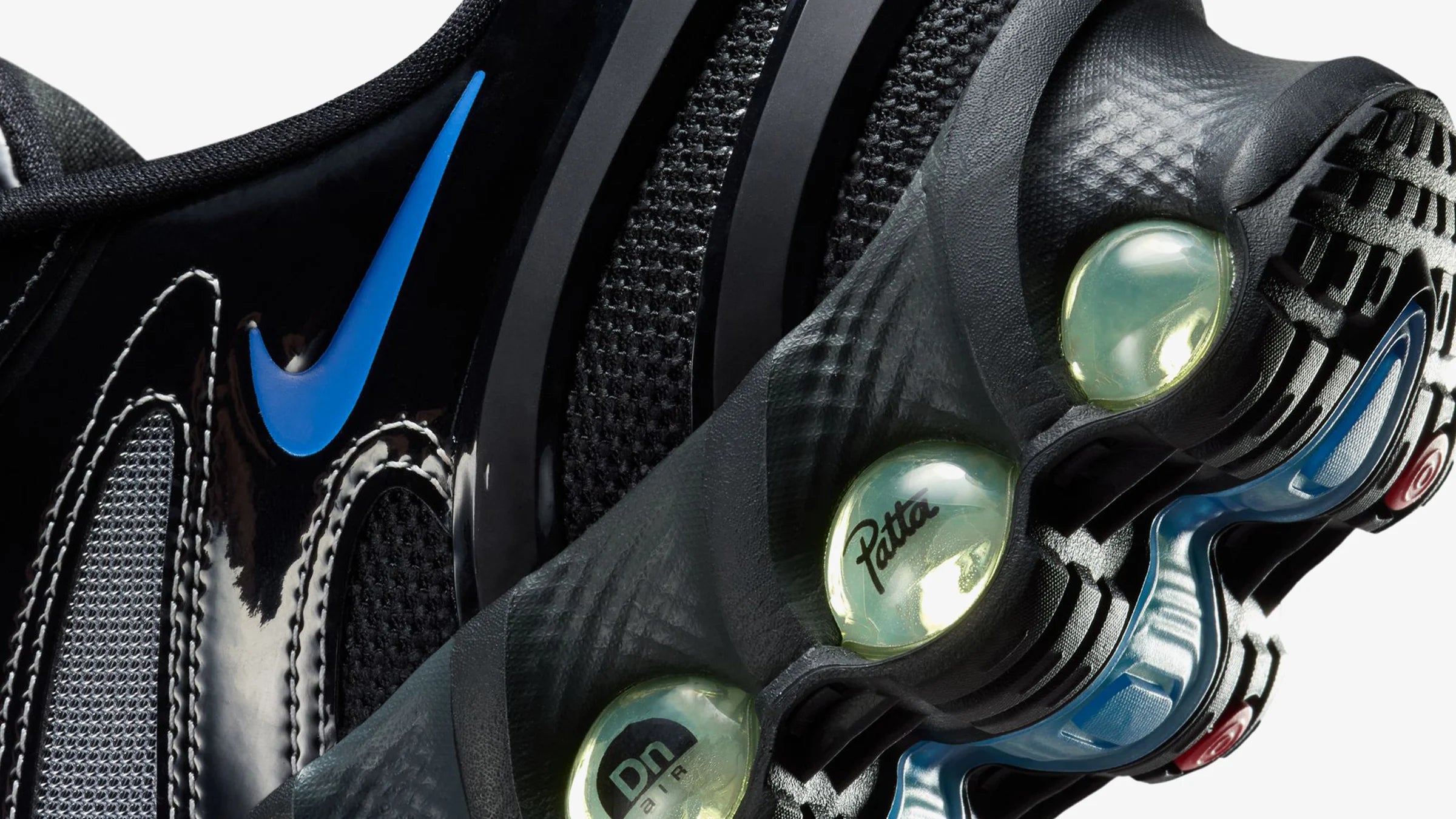 Nike Air Max Dn8 Patta Black Metallic Silver
